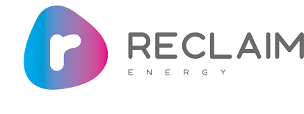 Reclaim logo with a stylized "r" in a blue-to-pink gradient shape, and text in both English and Chinese characters.